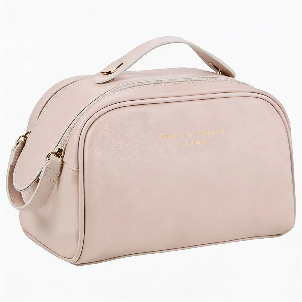 Necessaire Trapézio com Duas Divisórias Alice Palucci - Off White U