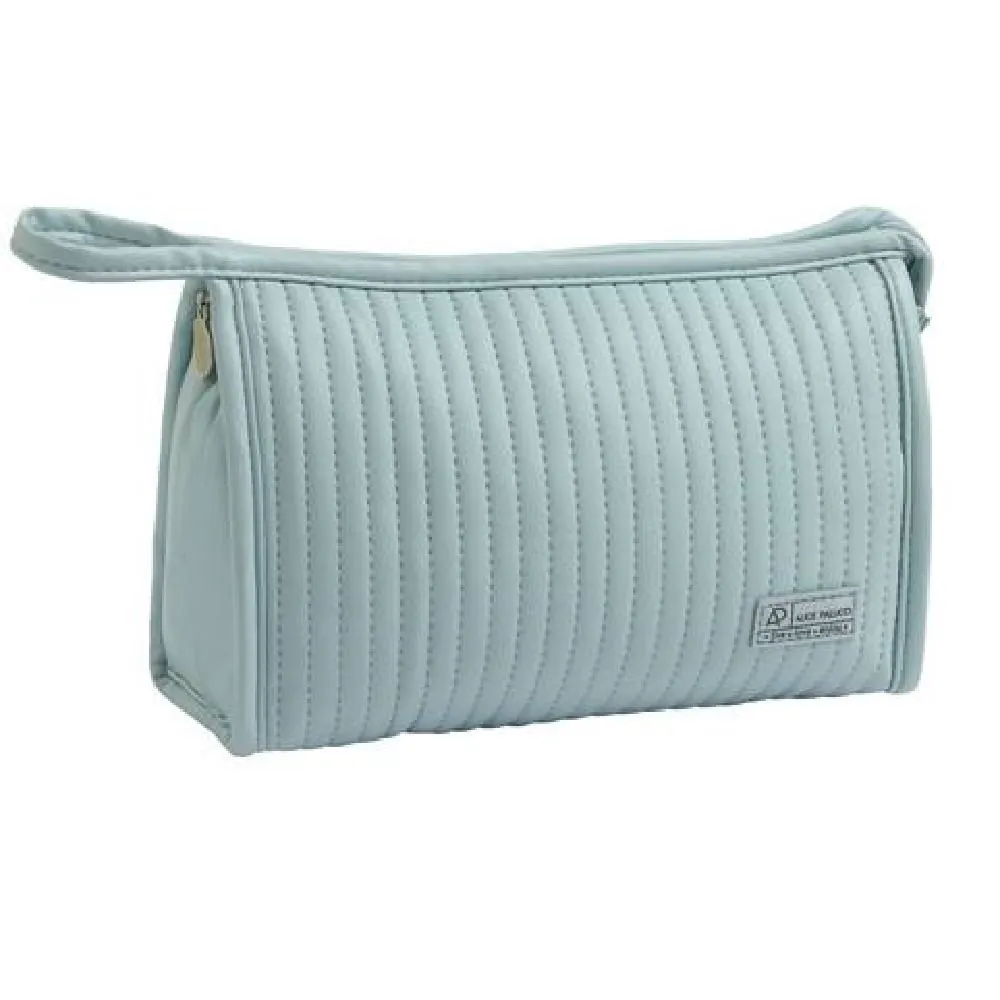 Necessaire Trapézio Puffer Alice Palucci - Azul