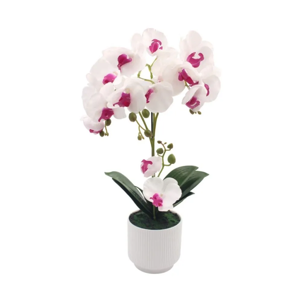 Orquídea Artificial com Vaso 56Cm - Sortido
