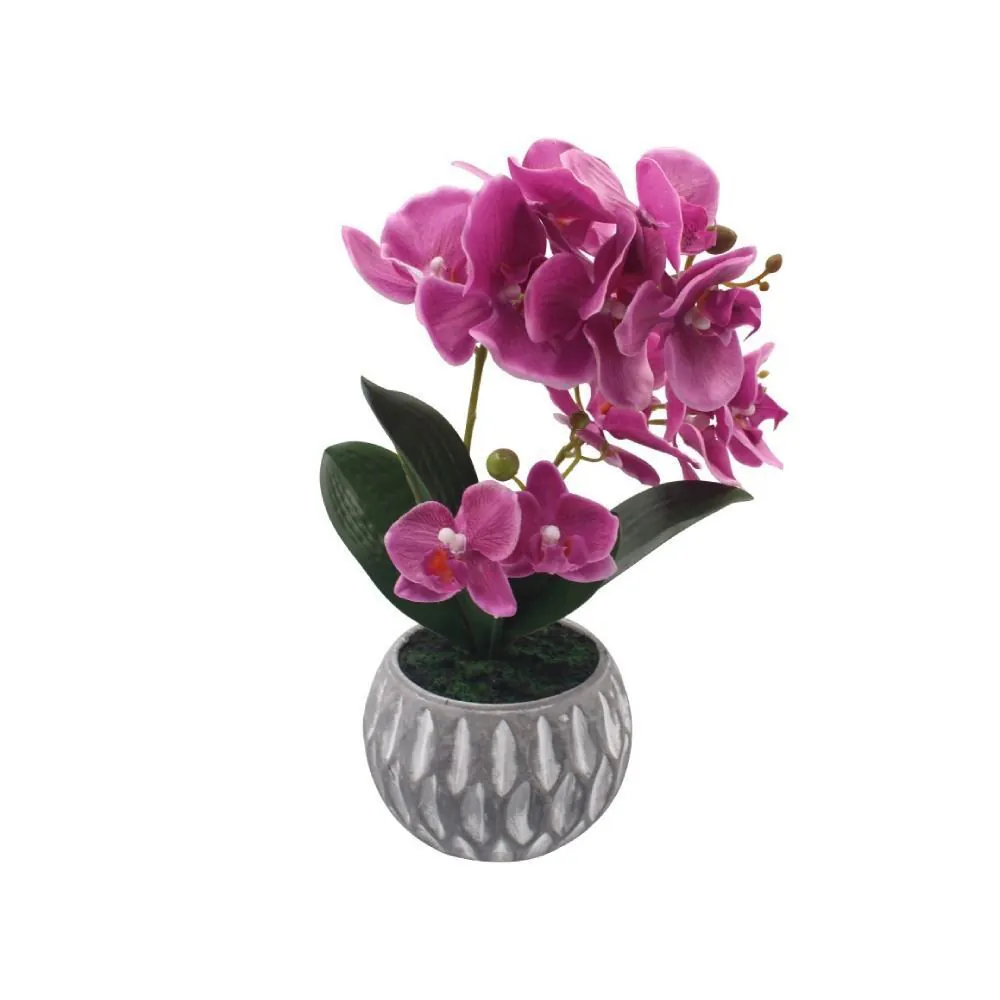 Orquídea Artificial com Vaso 40Cm - Sortido