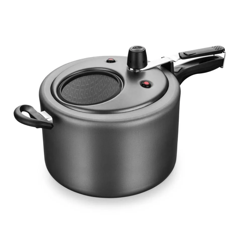 Panela de Pressão com Visor Superior Mta 8 Litros - Grafite