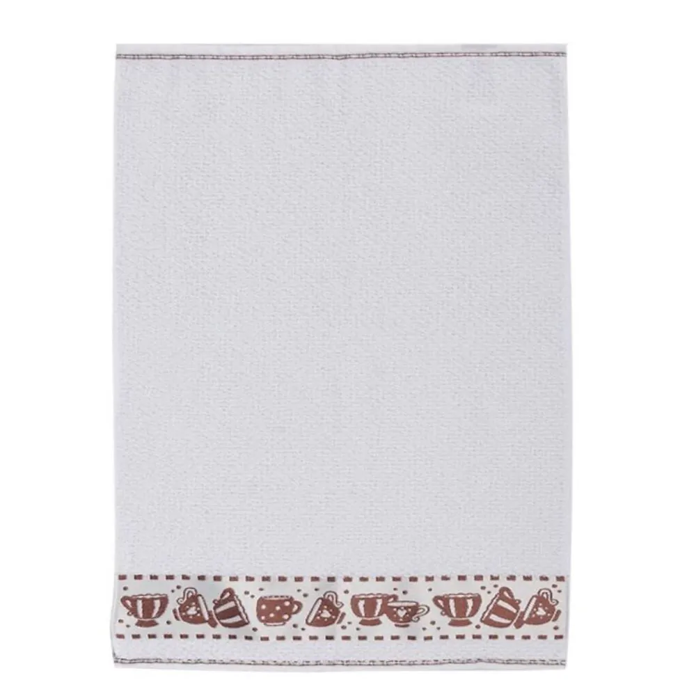 Pano de Copa Felpudo 45Cm X 65Cm Jacquard Döhler - Café Marrom
