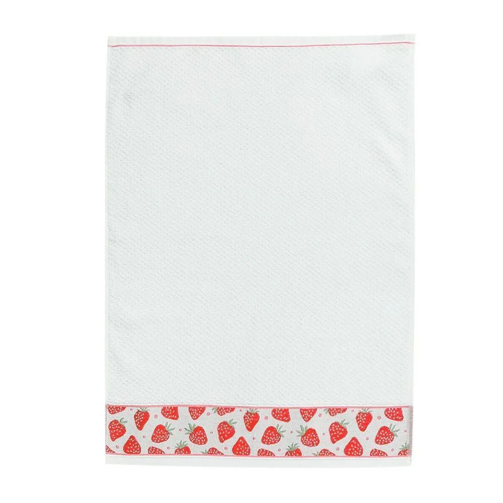 Pano de Copa 46Cm X 65Cm Jacquard Karsten - Morangos