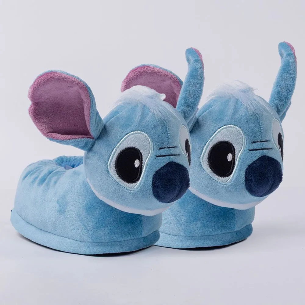 Pantufa Infantil Stitch 3D Disney Azul