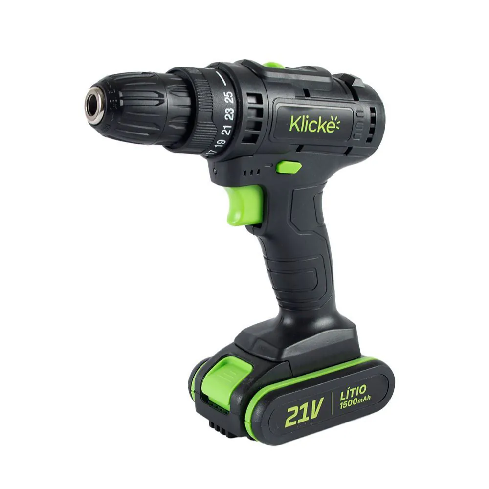 Parafusadeira e Furadeira 3/8" Klicke Kf1350 21V - Bivolt