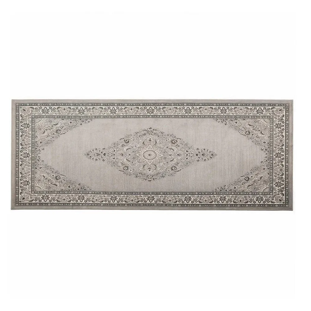 Tapete Passadeira 68Cm X 2,10M Belga - Moldura Cinza