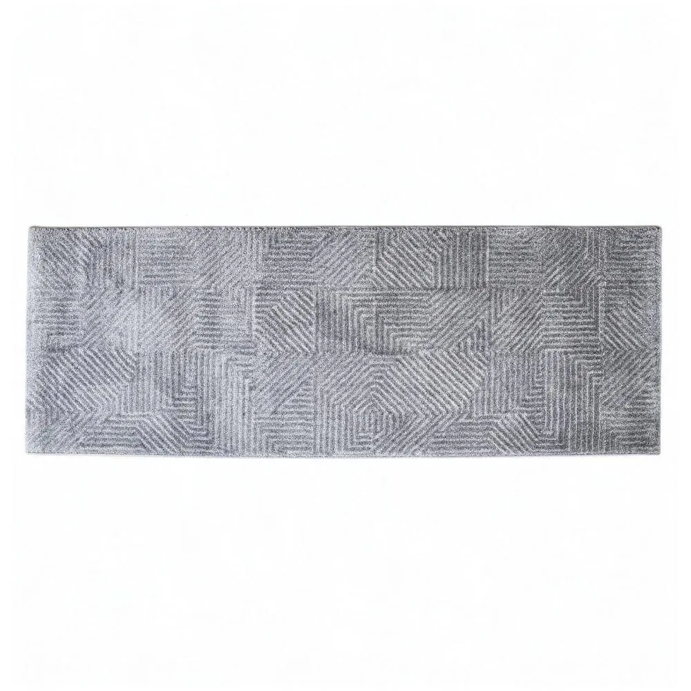 Tapete Passadeira 67Cm X 1,80M Lucca - Cinza Elegance