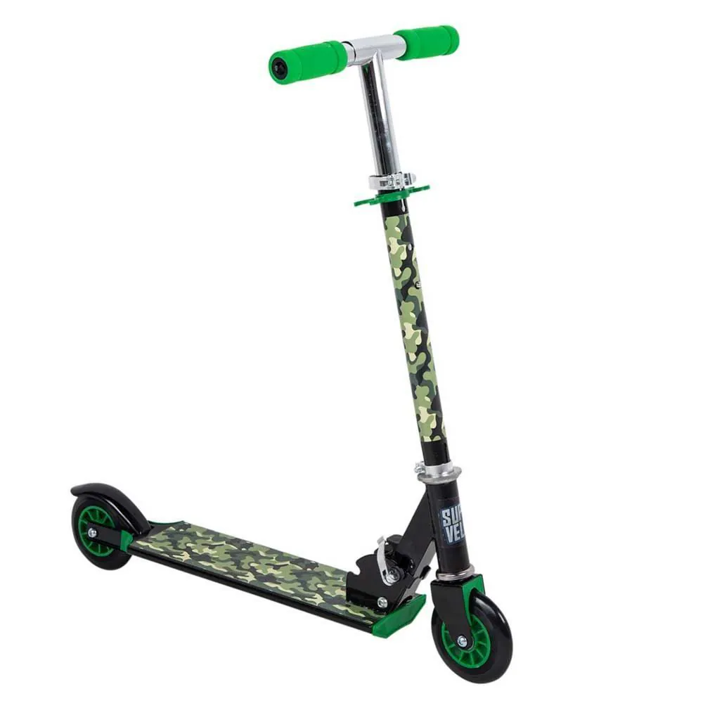 Patinete 2 Rodas Dobrável Radical Verde Toys - HBR0439
