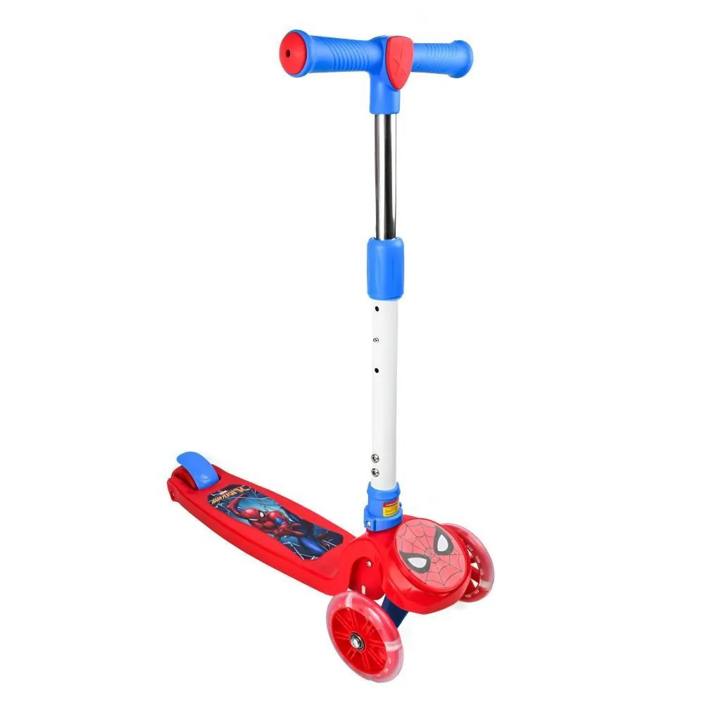 Patinete Infantil 3 Rodas com Led Homem-Aranha Marvel - DIS0370