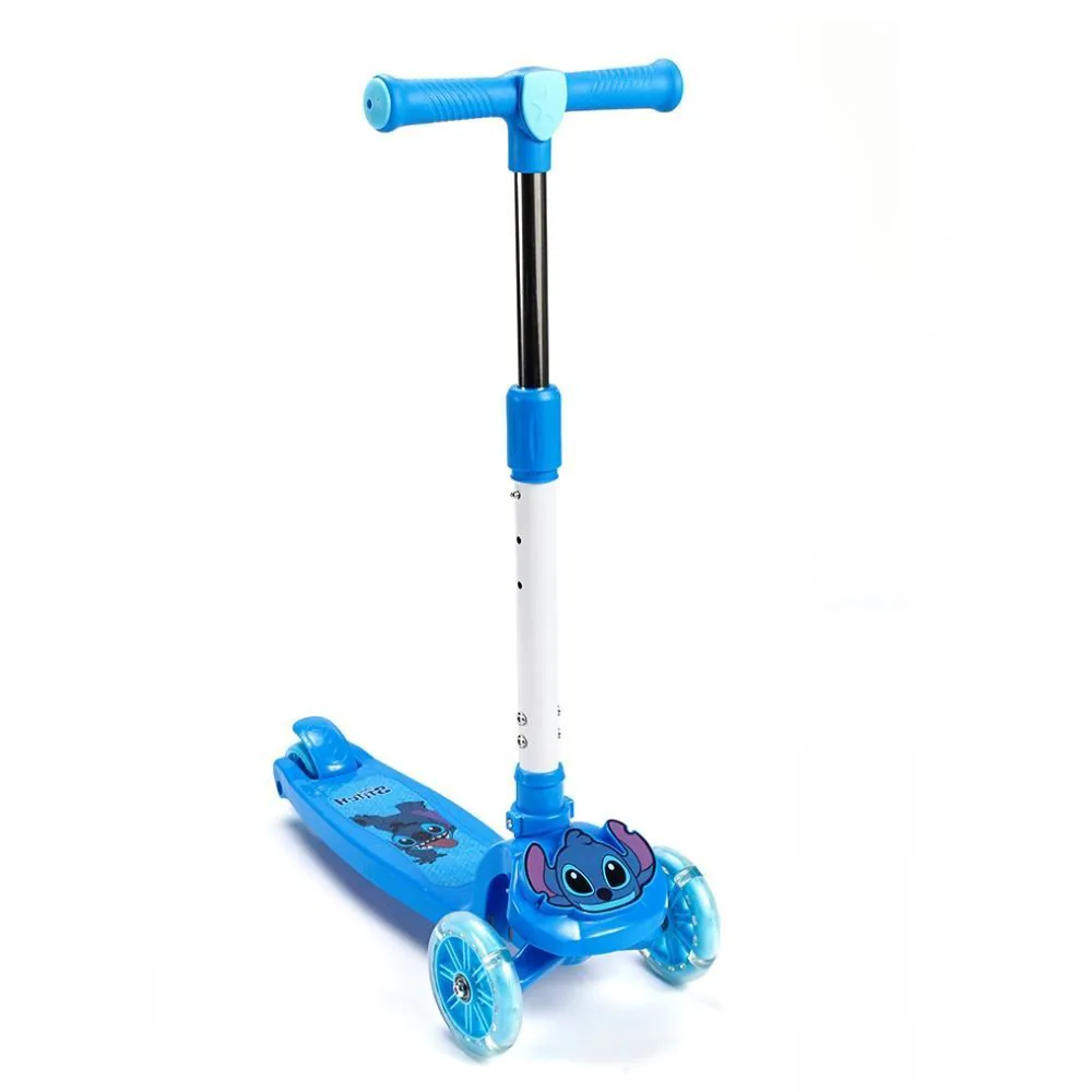 Patinete Infantil 3 Rodas com Led Stitch Disney - DIS0369