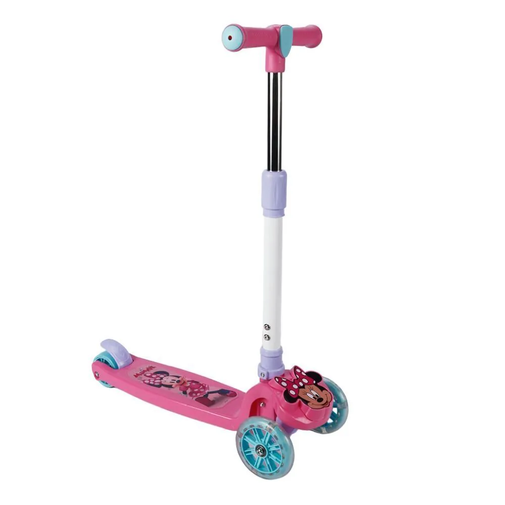 Patinete Infantil 3D com Led Minnie Toys - 3 Rodas