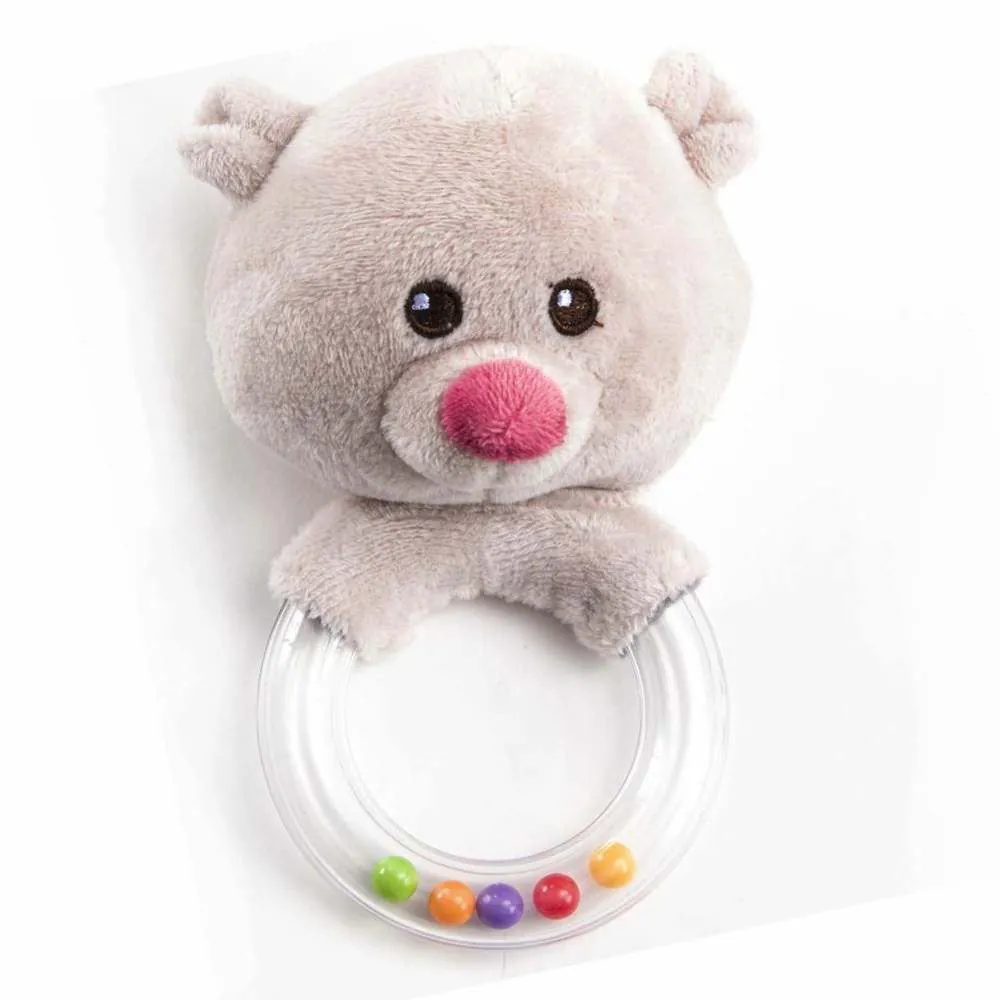 Pelúcia com Chocalho Baby - Ursa