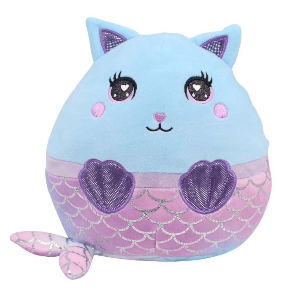 Pelúcia Gatinha Sereia 27Cm Toys - Azul