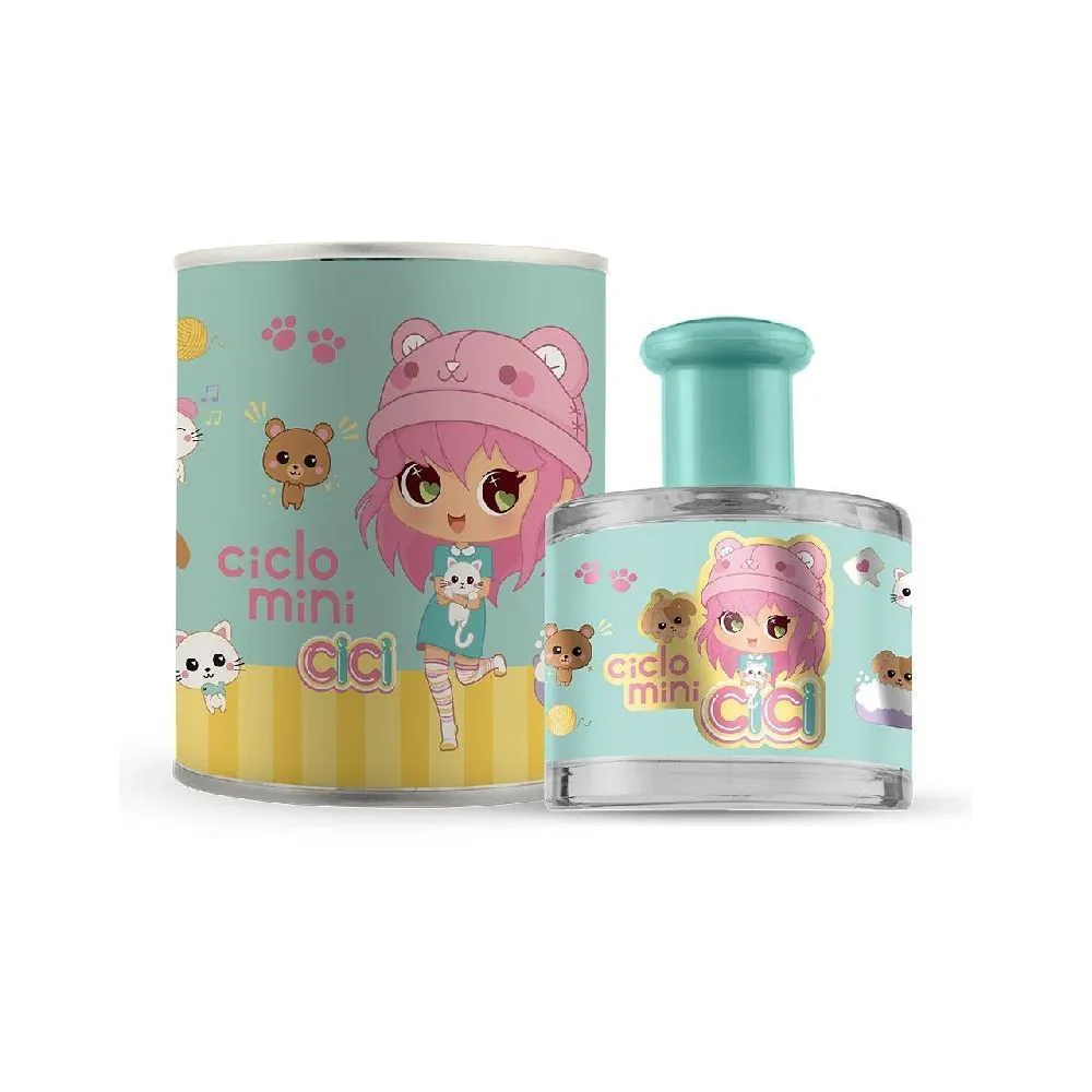 Perfume Infantil Ciclo Cici Zoe com Lata - Verde