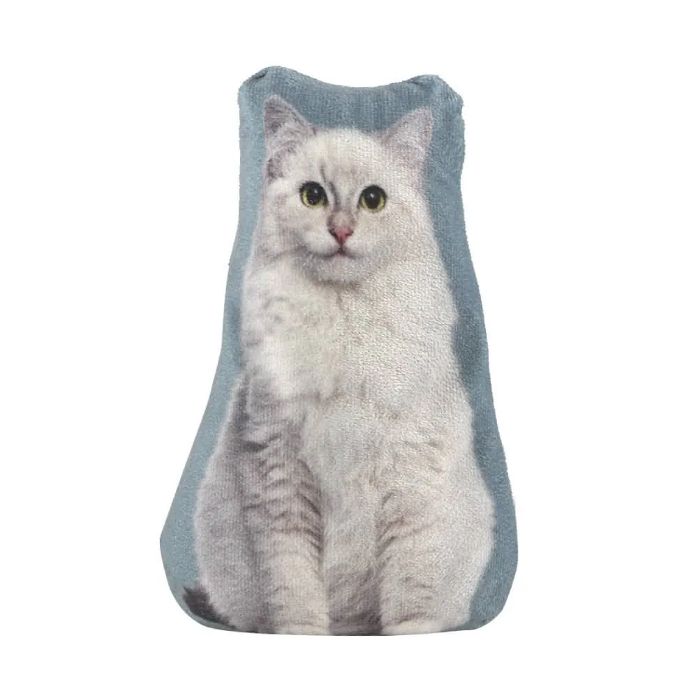 Peso de Porta Decorativo Pet - Gato Branco
