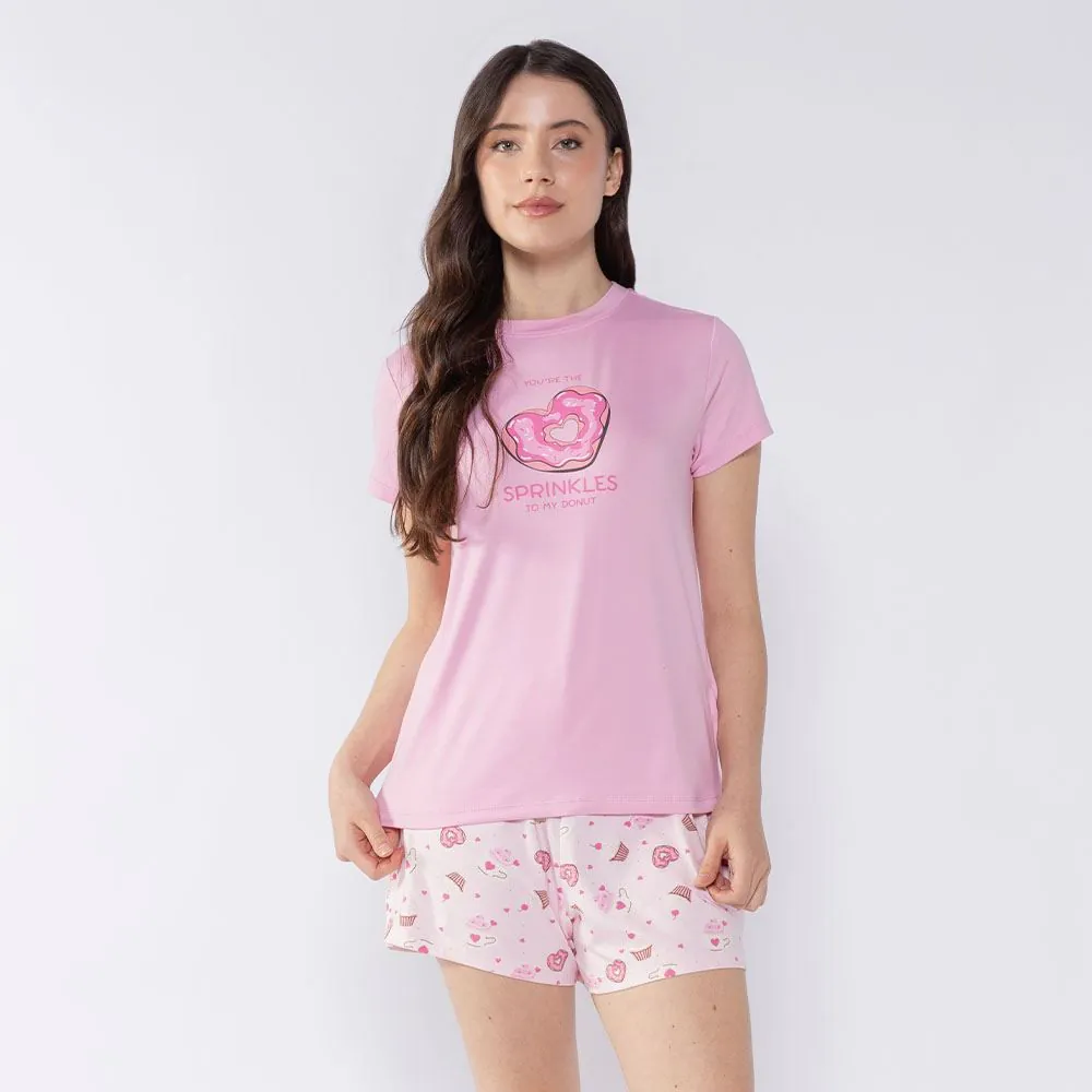 Pijama Feminino Curto Candy Camila Moretti Rosa