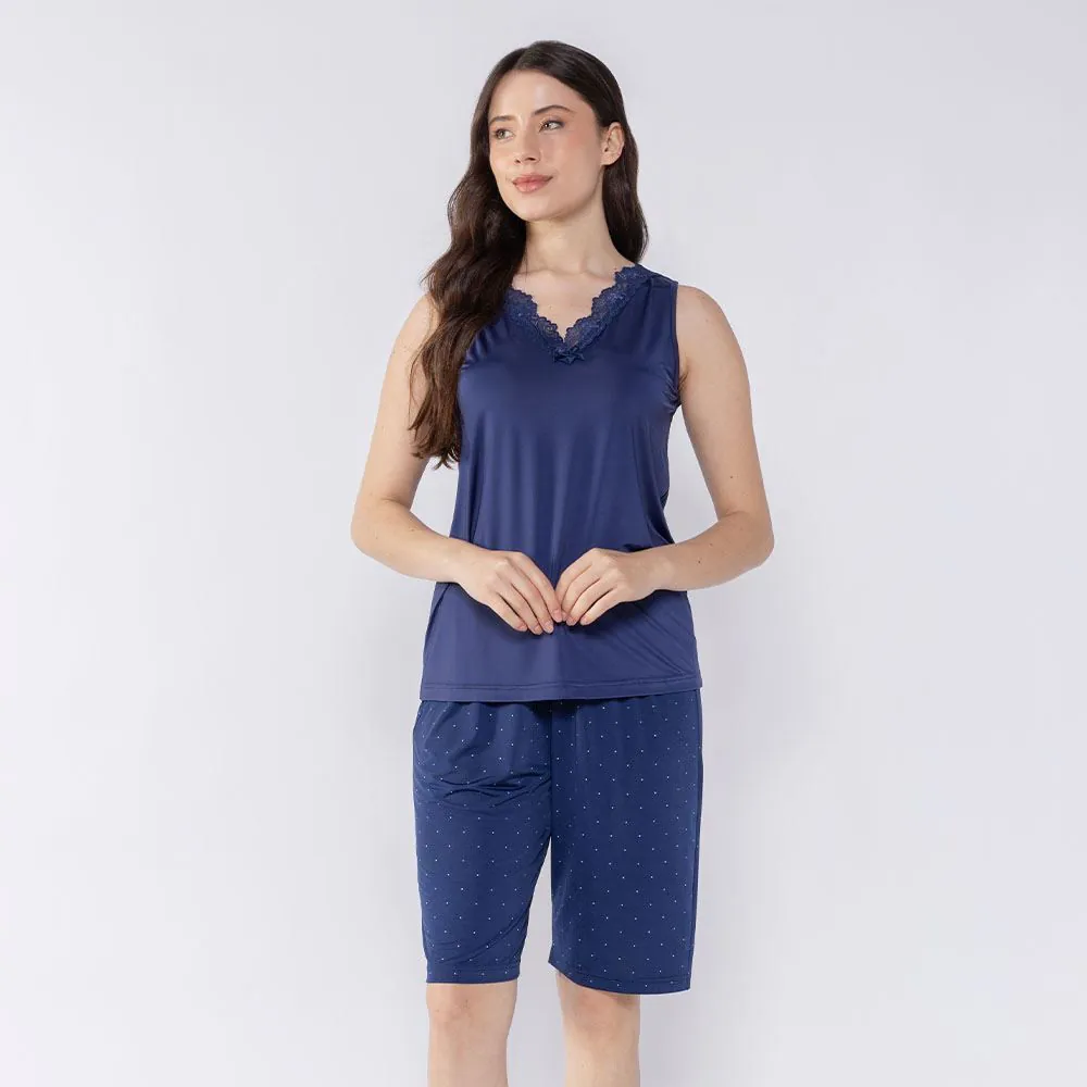 Pijama Feminino Regata Poá Holla Poa