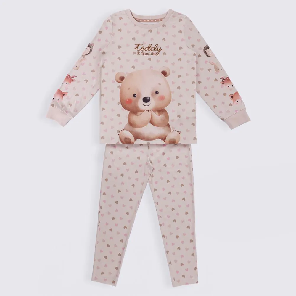 Pijama Infantil Menina 4 a 10 Anos Teddy Marmelada Estampado