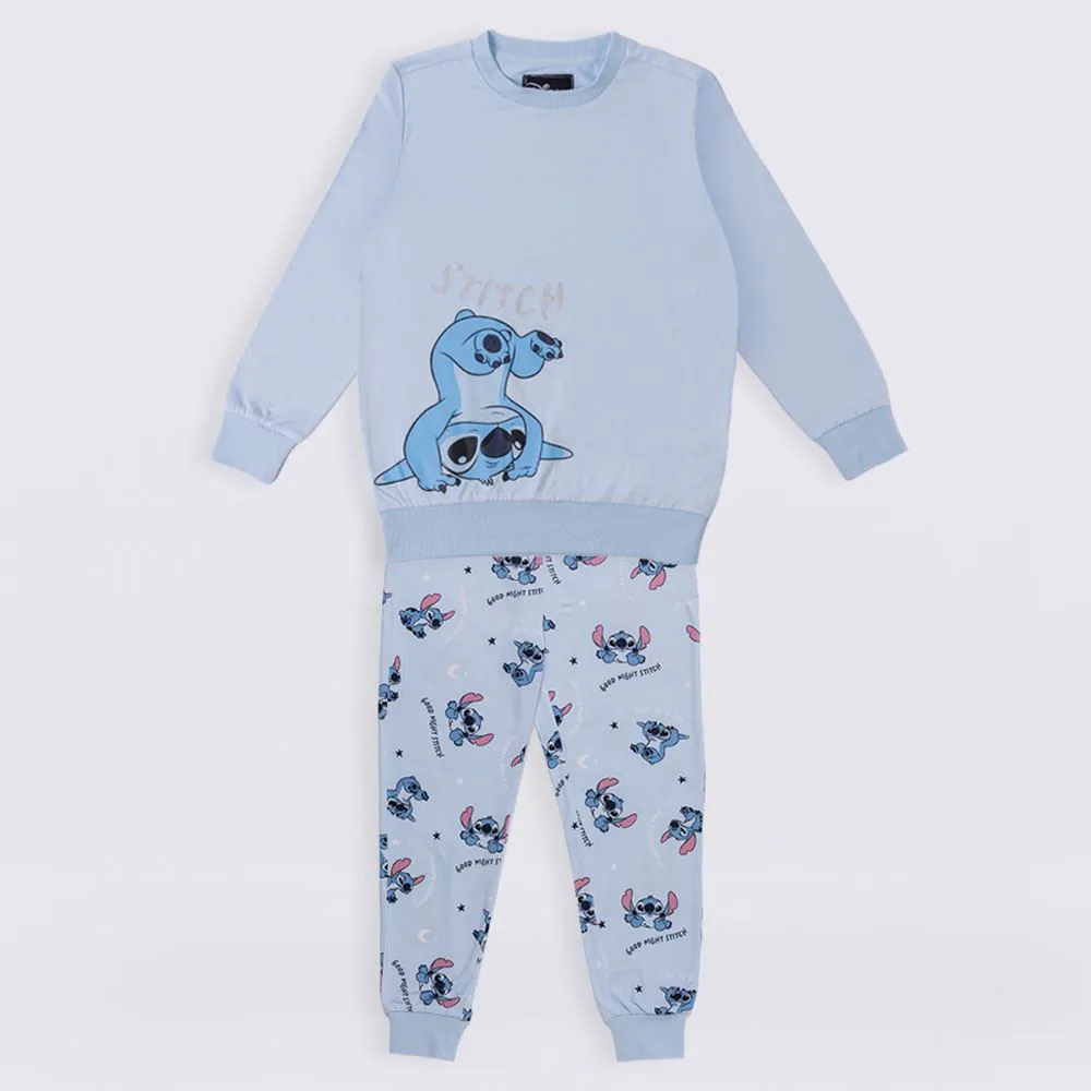 Pijama Infantil Menina 4 a 10 Anos Peletizado Disney Stitch