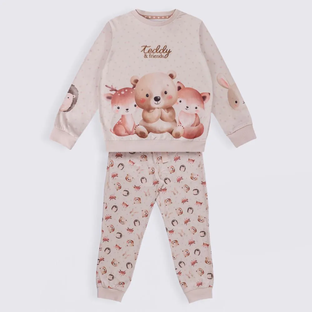 Pijama Infantil Menina 4 a 10 Anos Teddy Marmelada Estampado