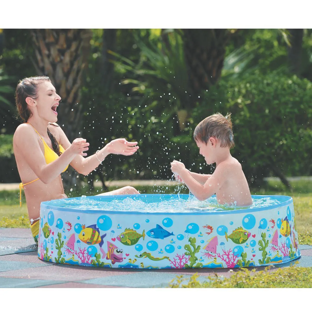Piscina Rígida Infantil 430 Litros 17127 Master Beach - Peixes