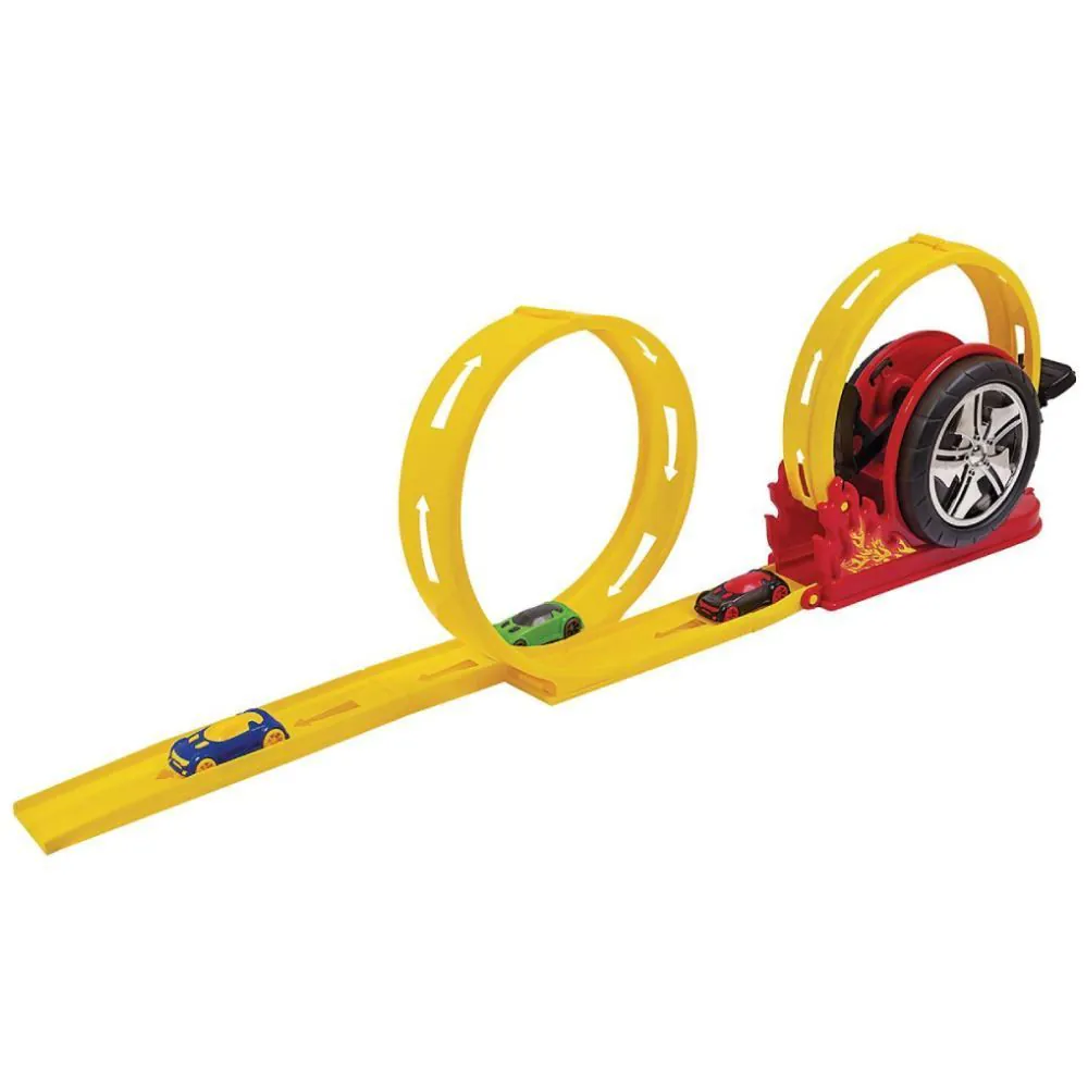 Pista de Carrinho Mega Speed Duplo Bs Toys - 192
