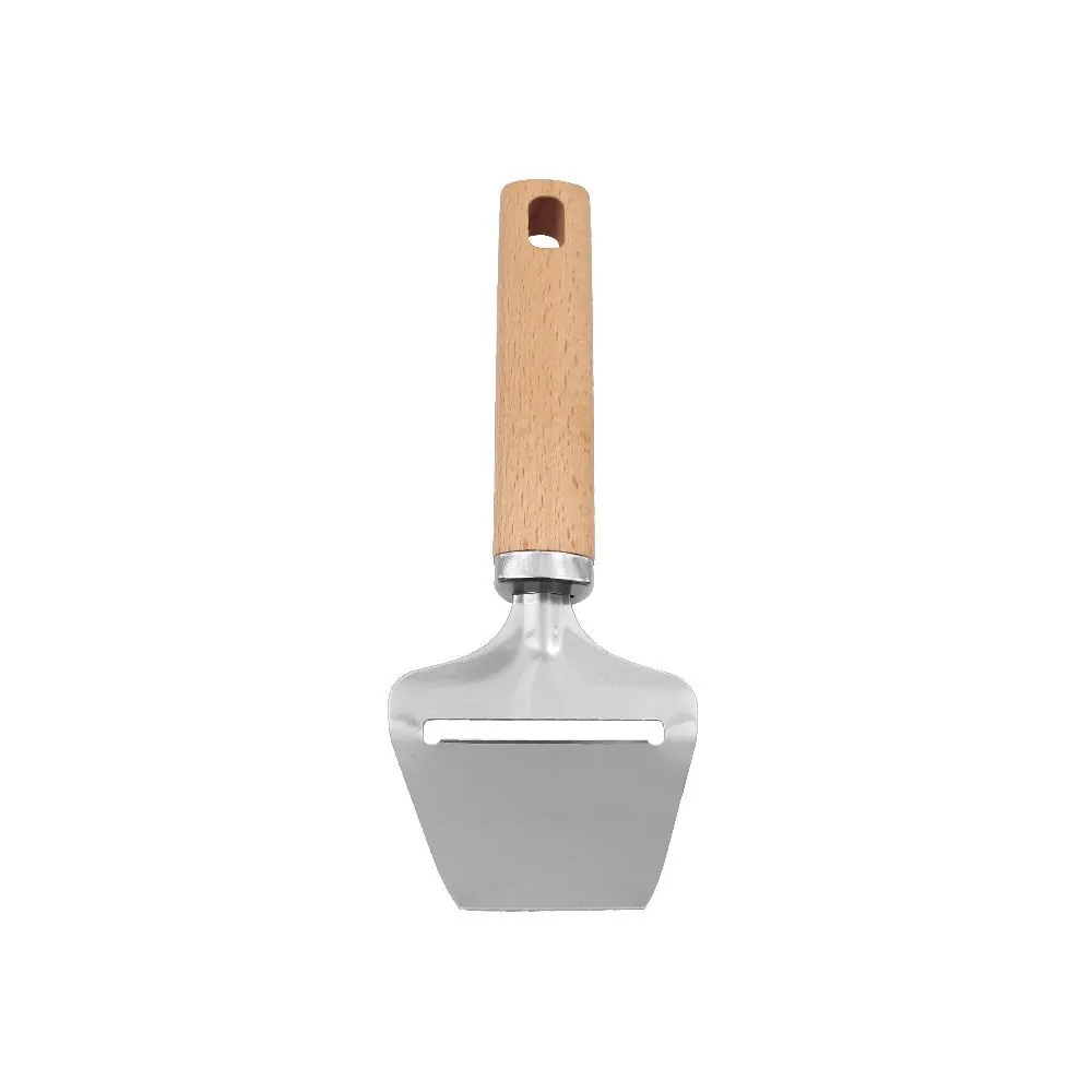 Plaina para Queijo com Cabo de Madeira 21 Cm - Aço Inox