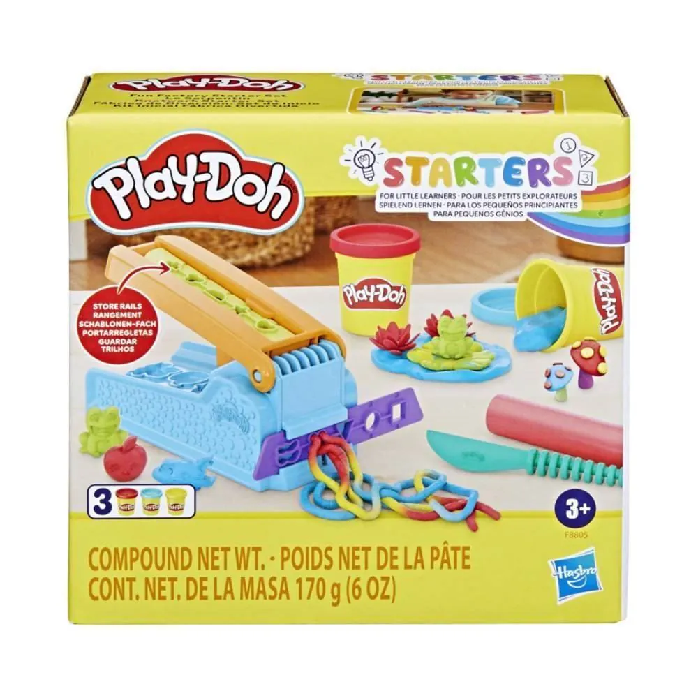 Play-Doh Kit Massinha de Modelar com 3 Potes Fábrica Divertida Hasbro - F8805