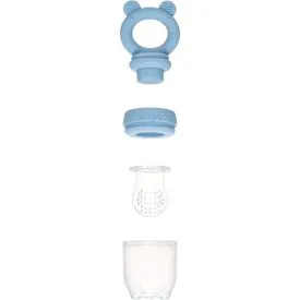 Porta Frutinhas em Silicone Ursinho Buba 6M - Rosa Claro