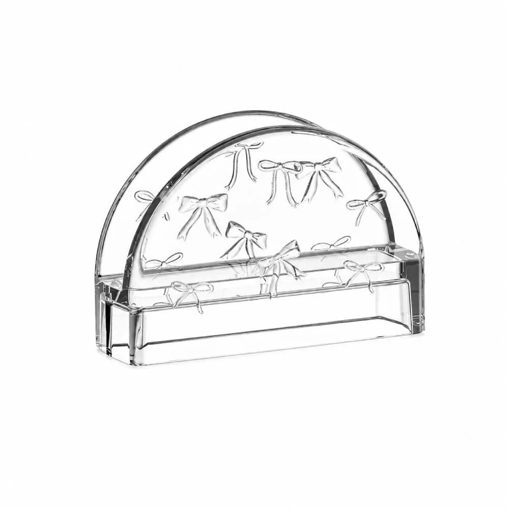 Porta Guardanapos em Vidro 12Cm Belle L'hermitage - Transparente
