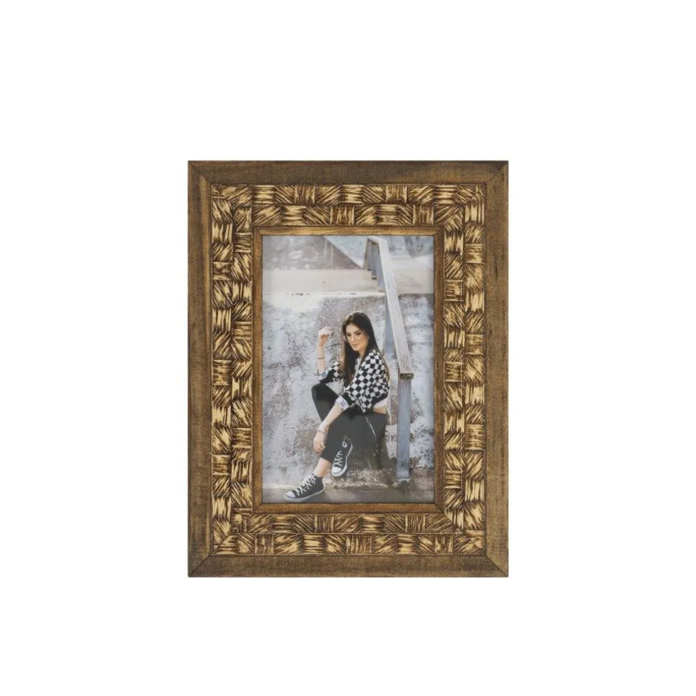 Porta Retrato de Madeira Bw Quadros 10X15cm - Coco