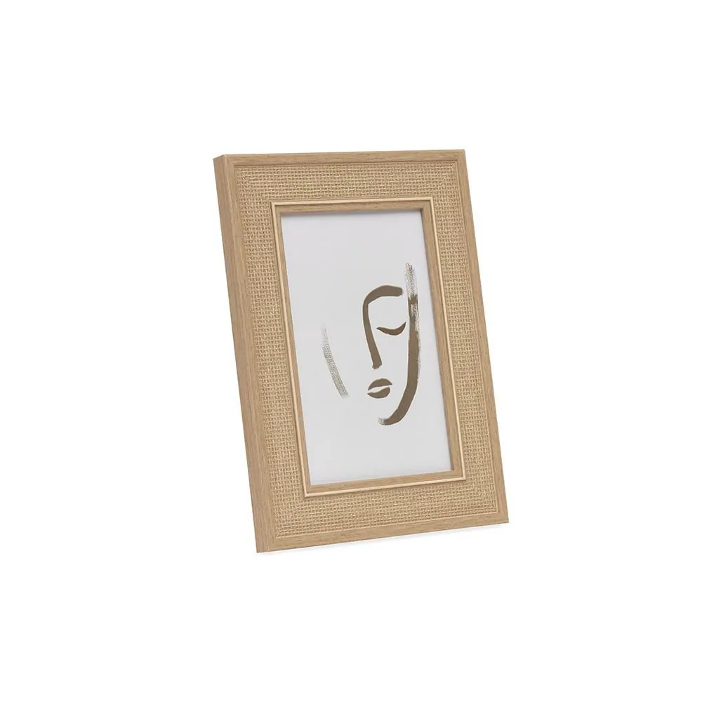 Porta-Retrato Mart em Poliestireno e Vidro - 10X15 Cor Marrom - Marrom