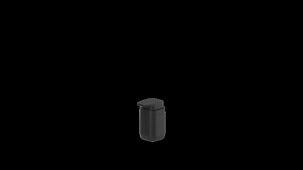 Porta Sabonete Liquido Aura 380Ml Ou - Preto Fechado