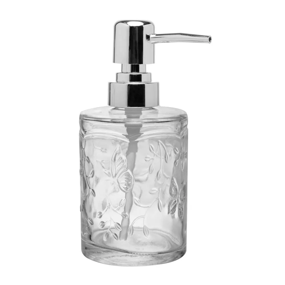 Porta Sabonete Líquido em Vidro New Butterfly 280Ml Lyor - Transparente