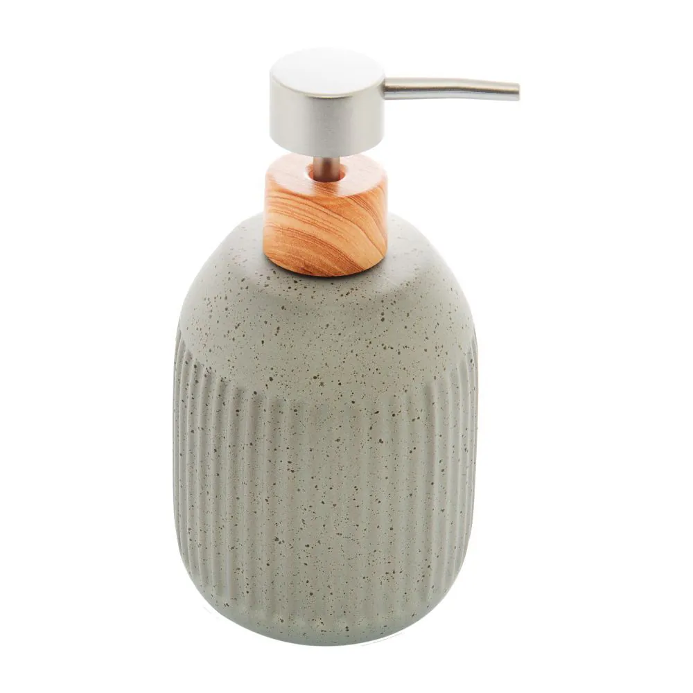 Porta Sabonete Líquido Granilite Lines Coliseu 430Ml - Cinza