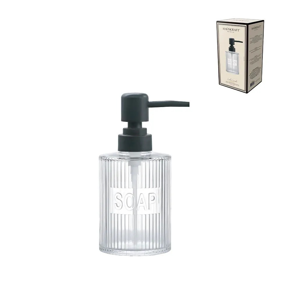 Porta Sabonete Líquido Print 250 ml Hauskraft - Transparente