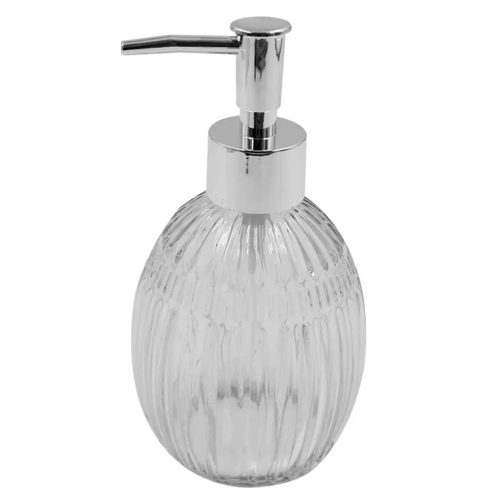 Porta Sabonete Líquido Redondo 360Ml - Vidro