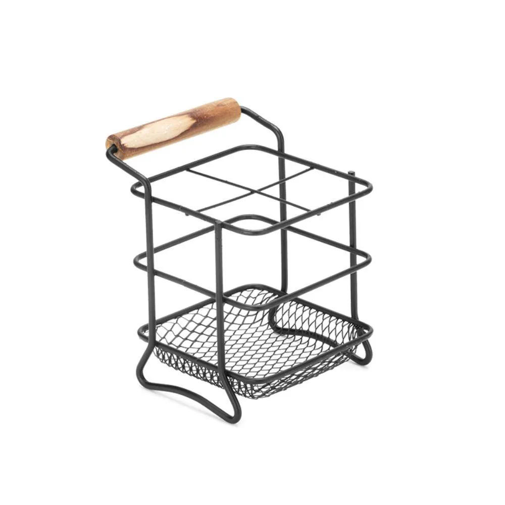 Porta Talheres Eco Design Black Arthi - Preto