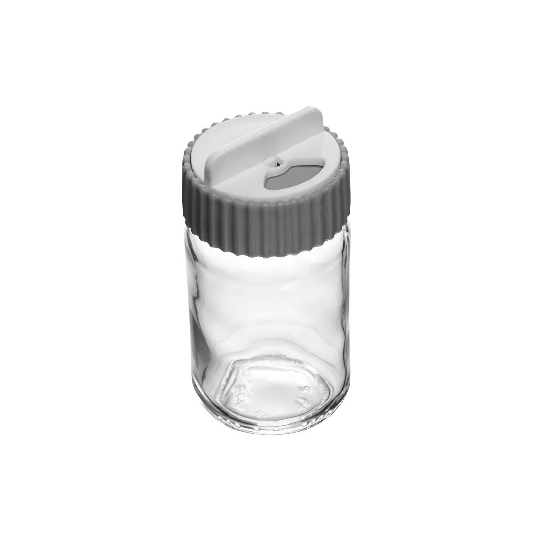 Porta Tempero com Tampa Rotativa Siena Lyor 190Ml - Cinza