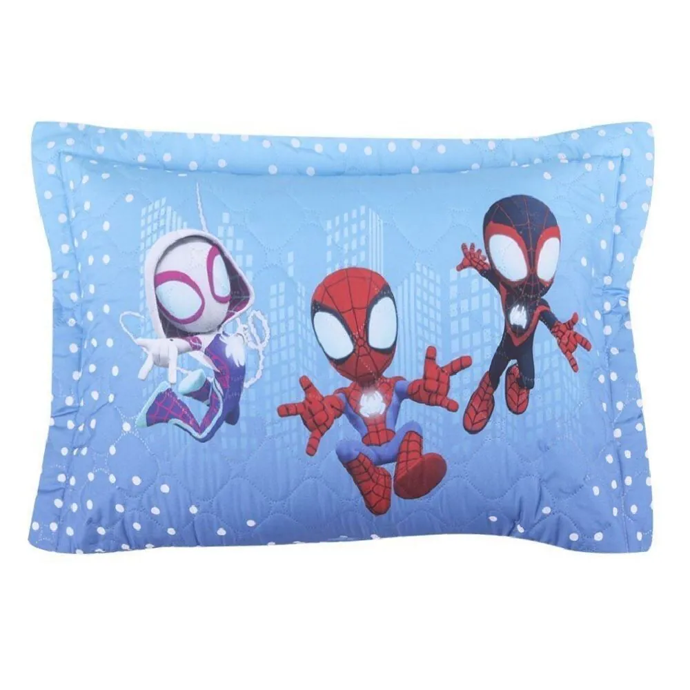 Porta Travesseiro Infantil Estampado Disney Hedrons - Spidey Fofo