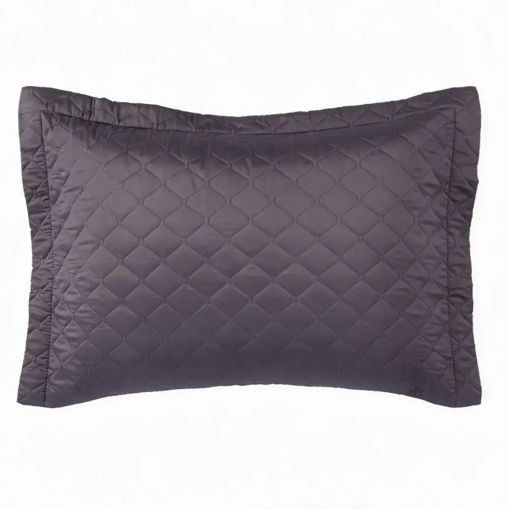 Porta Travesseiro Napoli 55Cm X 80Cm - Cinza Escuro