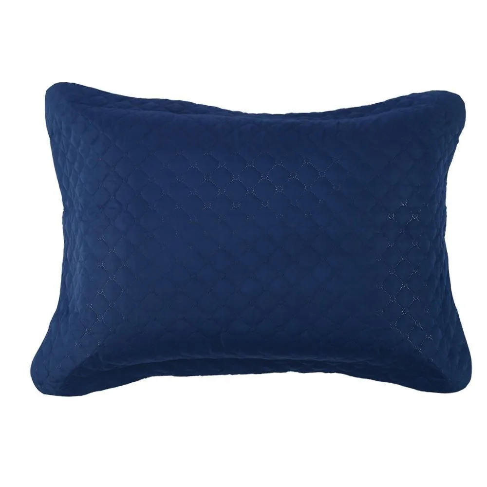 Porta Travesseiro Napoli Matelado 50Cm X 70Cm - Azul Oceano 2