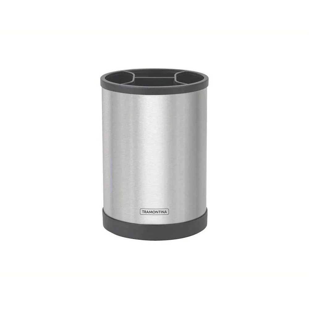 Porta Utensílios Giratório Plurale Tramontina - Aço inox