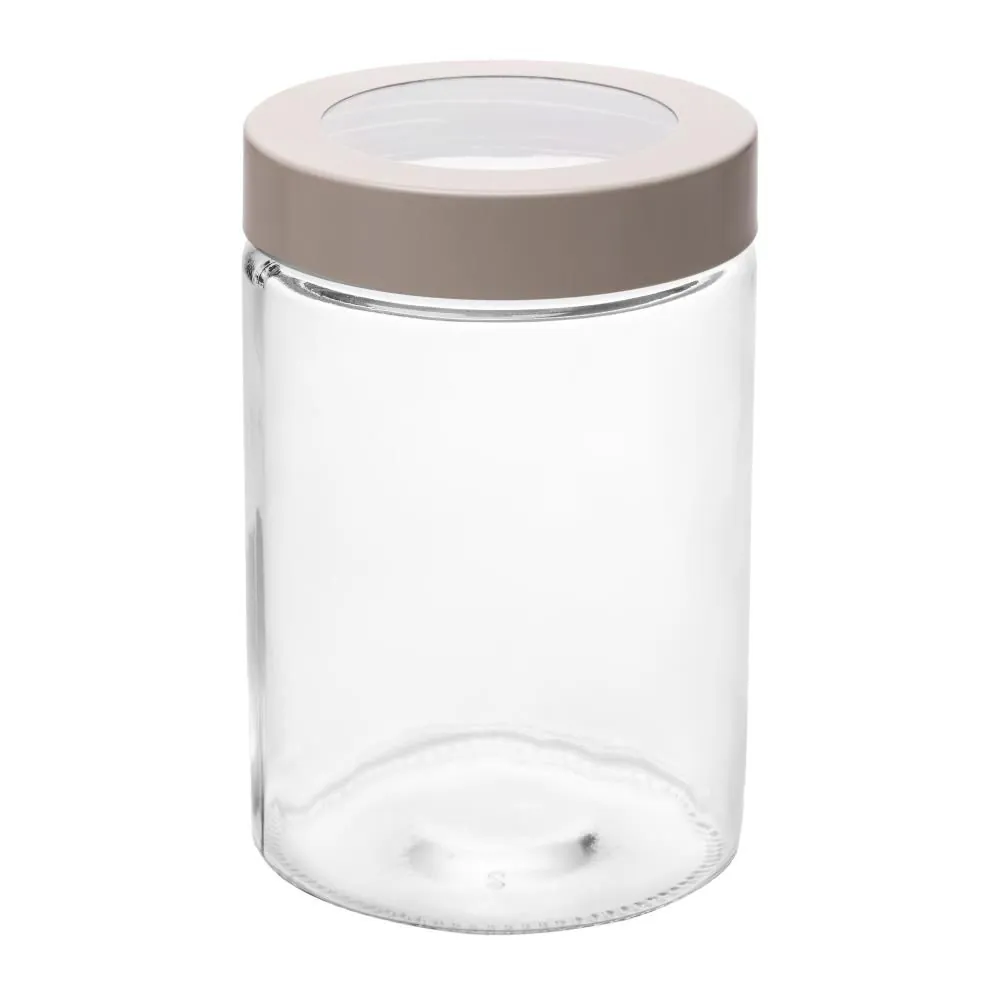 Pote com Tampa Visor 1,290 Litros Lyor - Bege