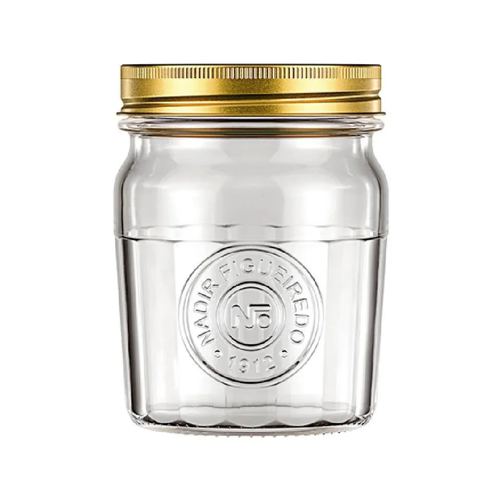 Pote de Vidro Americano Vintage 500 Ml Marinex - Transparente