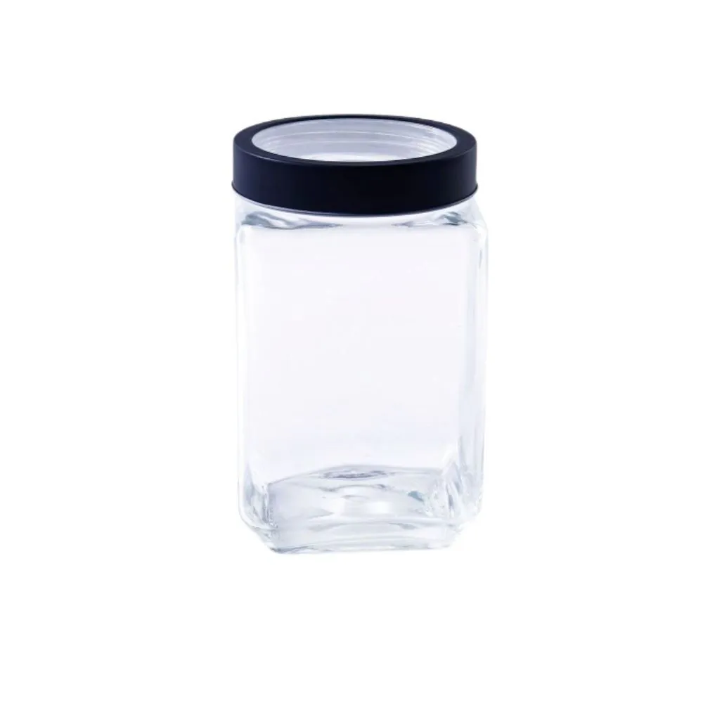 Pote de Vidro com Tampa Gastro Lyor 1,7L - Preto