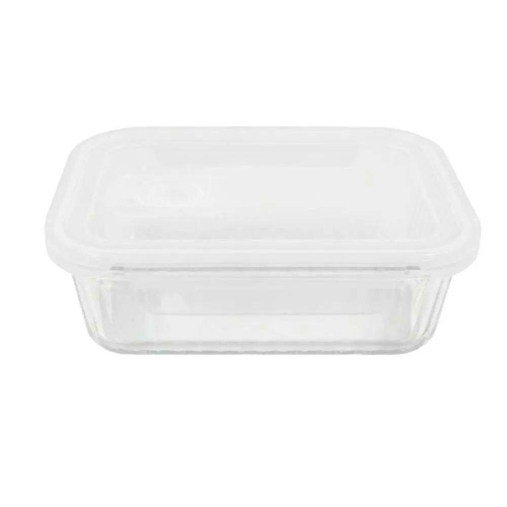 Pote de Vidro Hermético Canelado 1,04 Litros - Transparente