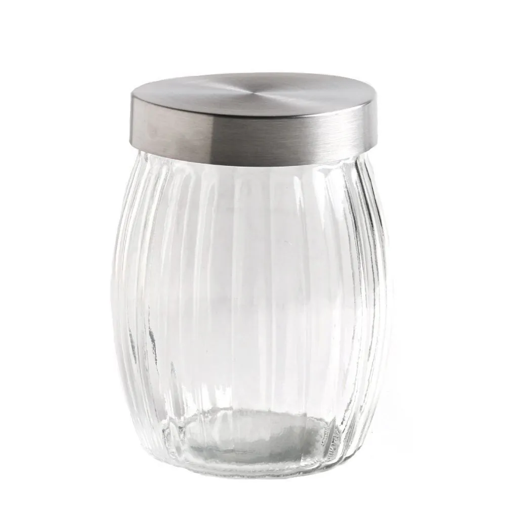 Pote de Vidro Redondo com Tampa 1,2L - Vidro Transparente
