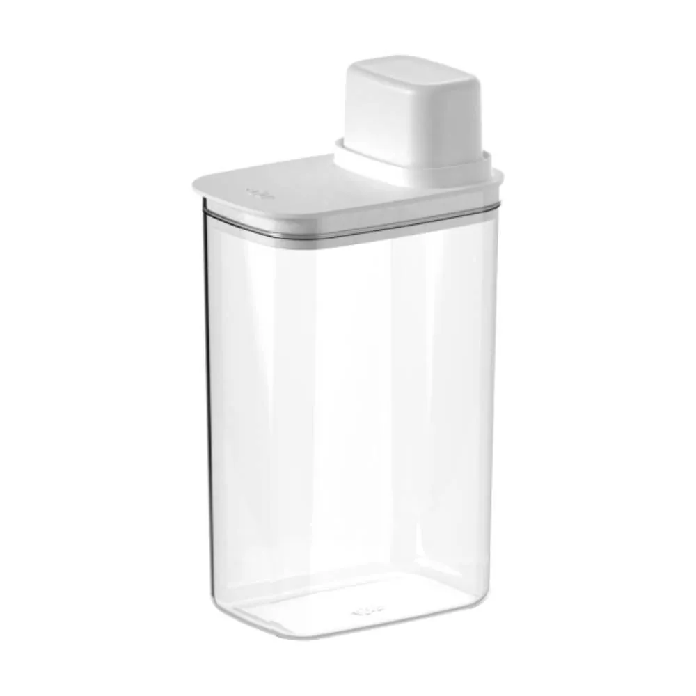 Pote Hermético com Medidor 2,3 Litros Drop Ou - Branco
