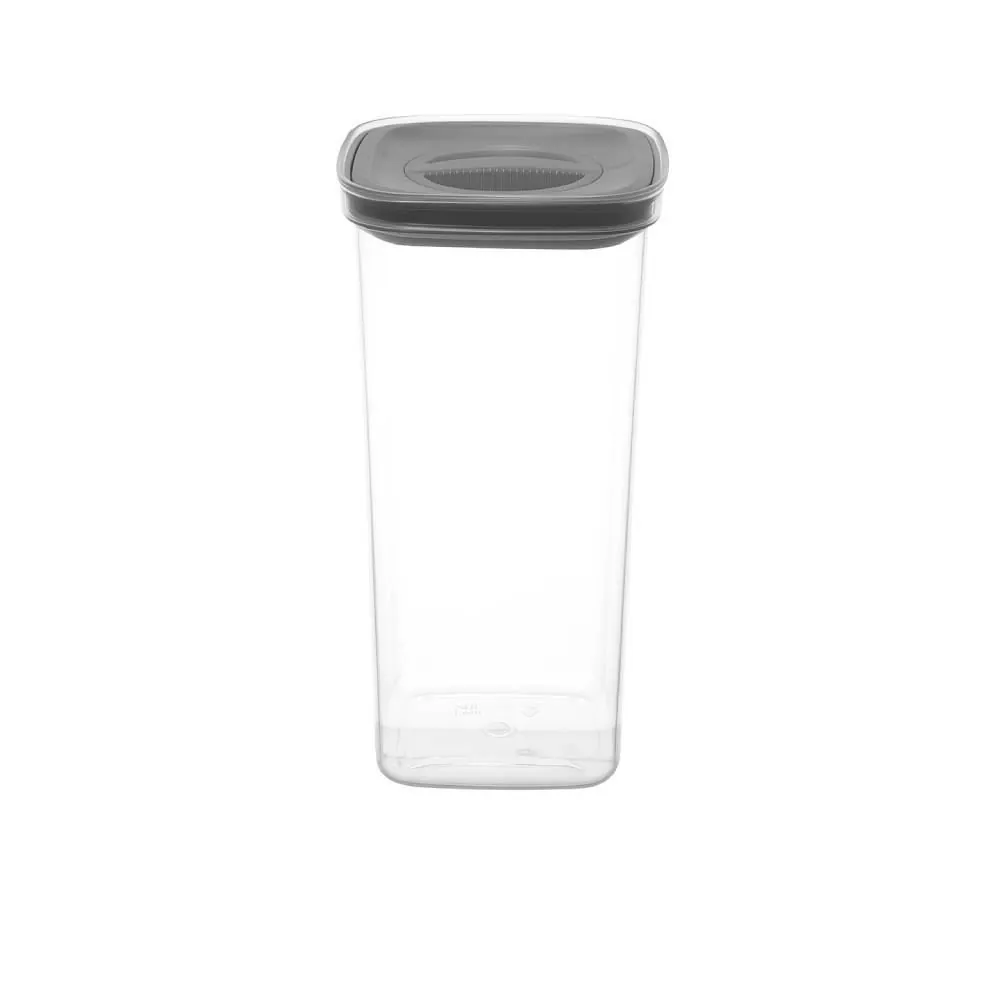 Pote Hermético Quadrado com Tampa 1,7 Litros - Transparente